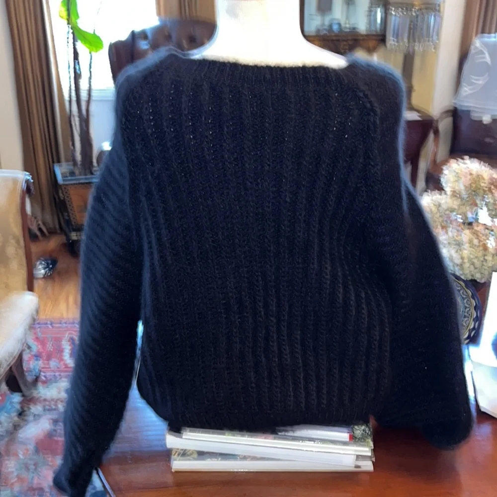 Free People Black Carter Pullover Sweater NEW